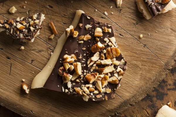 Homemade Chocolate English Toffee — Stock Photo, Image