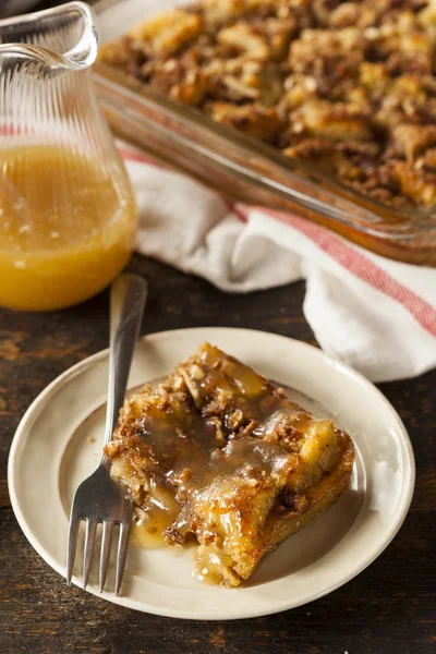 Sweet Homemade Bread Pudding — Stock Photo, Image