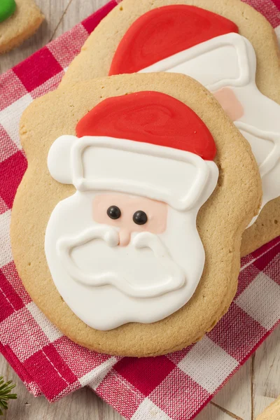 Biscotti fatti in casa di zucchero di Natale — Foto Stock