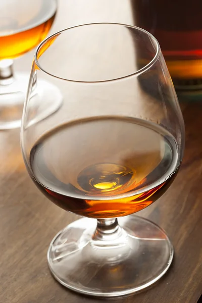 Amber Brandy in a Glass Stock Picture