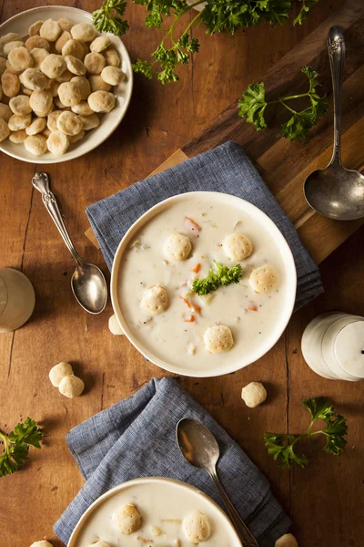Homemade New England Clam Chowder — Stock Image Homemade New England Clam Chowder Stock Picture