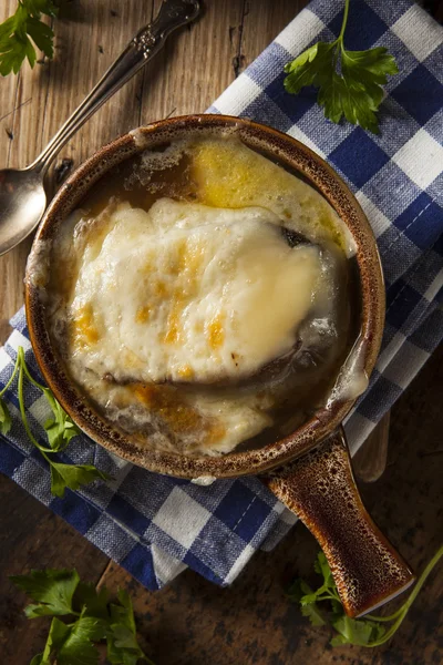 Homemade French Onion Soup — Zdjęcie stockowe