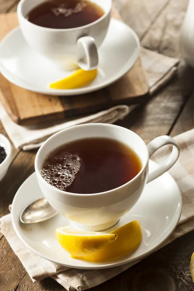 Hot Organic Black Tea — Stock Photo, Image