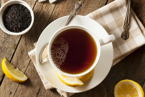 Gorący ekologicznej czarnej herbaty — Zdjęcie stockowe