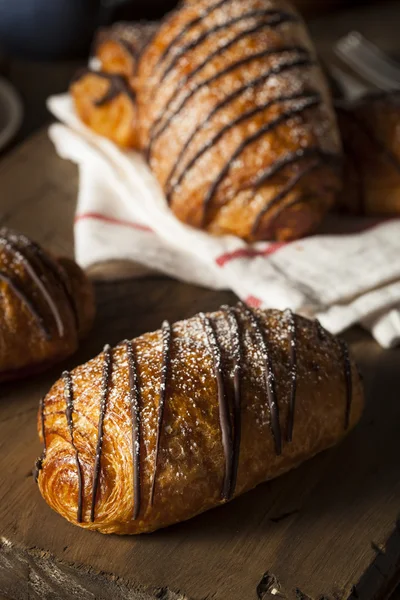 Pastel de croissant de chocolate casero — Foto de Stock