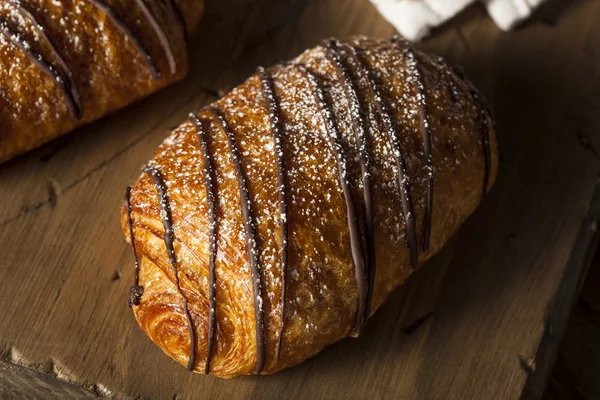 Homemade Chocolate Croissant Pastry — Stock Photo, Image