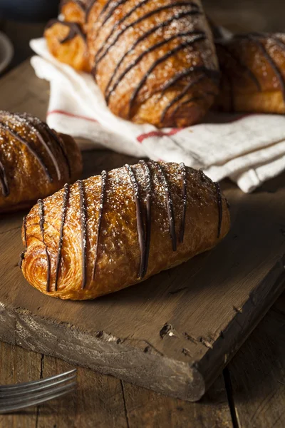 Pastel de croissant de chocolate casero — Foto de Stock