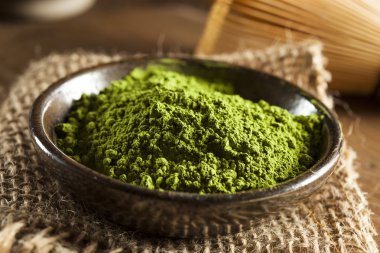 Ham organik yeşil Matcha çay