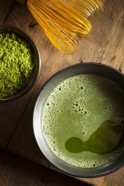 Organik yeşil Matcha çay