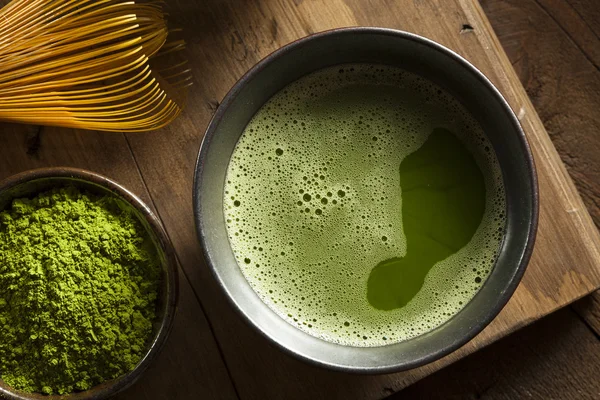 Ekologicznej zielonej herbaty Matcha — Zdjęcie stockowe