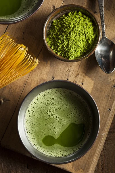 Bio-grüner Matcha-Tee — Stockfoto