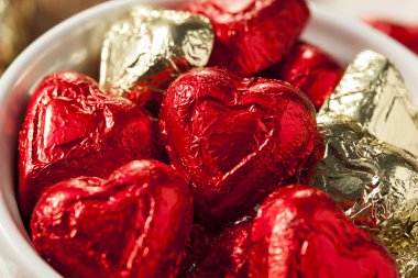 Çikolatalı şeker kalp tatlılar