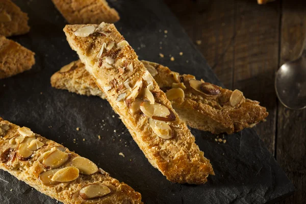 Pâtisserie Biscotti aux amandes maison — Photo