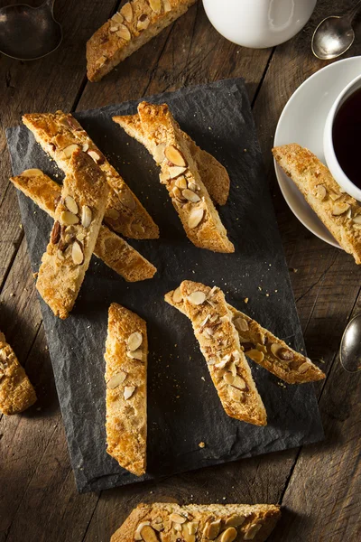 Homemade Almond Biscotti Pastry — Stock Photo, Image