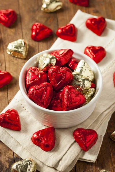 Конфеты сердца шоколадной конфеты — стоковое фото