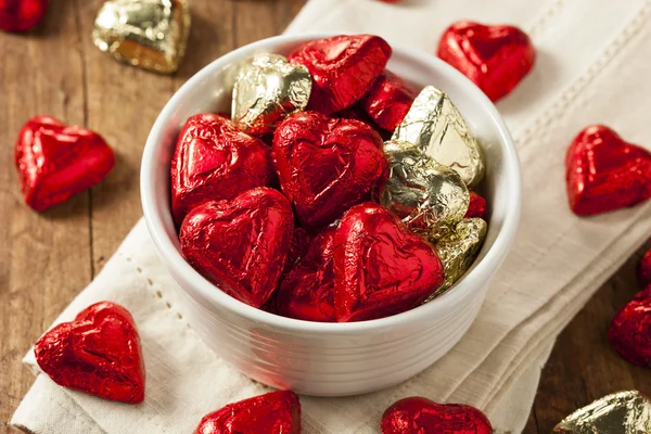 Dulces de chocolate corazón de caramelo — Foto de Stock