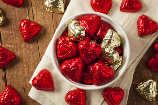 Dulces de chocolate corazón de caramelo — Foto de Stock