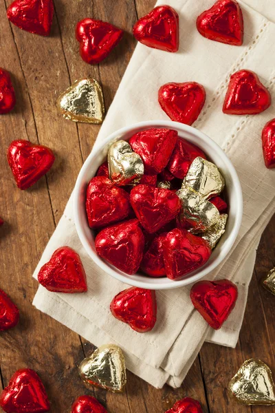 Schokoladenbonbons Herz Süßigkeiten — Stockfoto