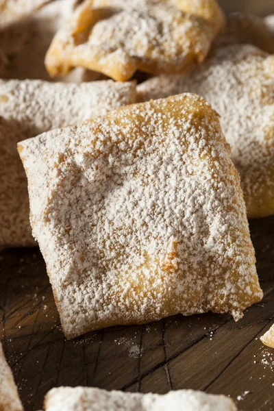 Házi por cukor Beignets — Stock Fotó