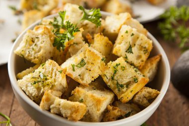 Fresh Homemade French Croutons clipart