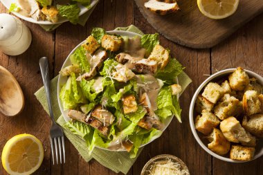 Healthy Grilled Chicken Caesar Salad clipart