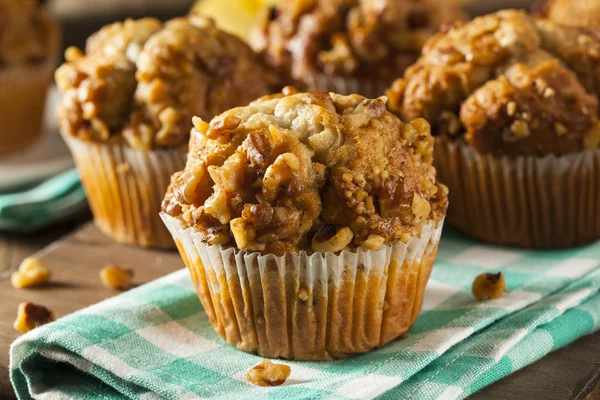 Muffin di noci di banana fatti in casa — Foto Stock