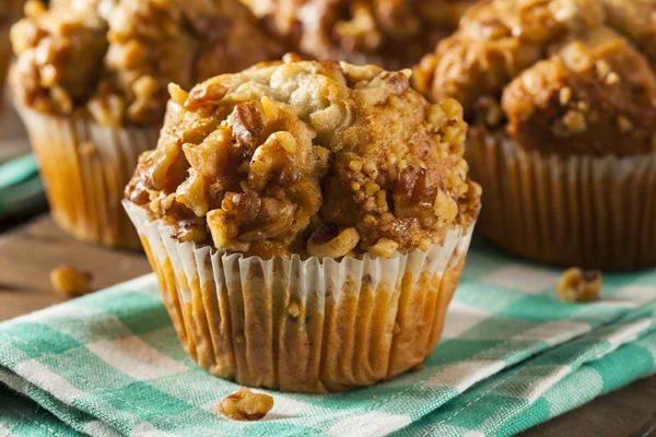 Hausgemachte Bananennuss-Muffins — Stockfoto