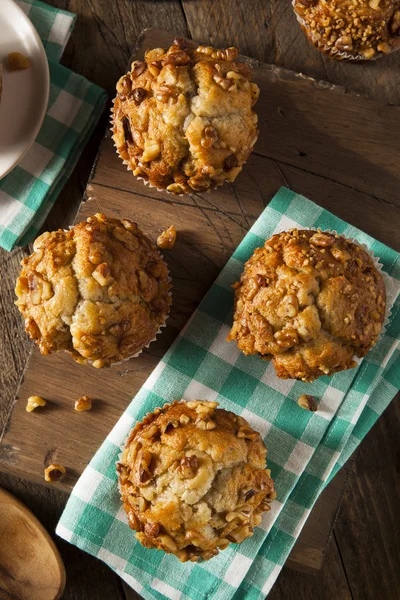 Muffin di noci di banana fatti in casa — Foto Stock