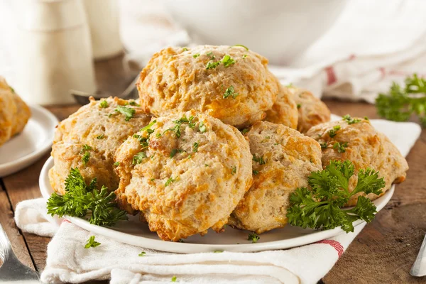 Galletas caseras de queso Cheddar —  Fotos de Stock