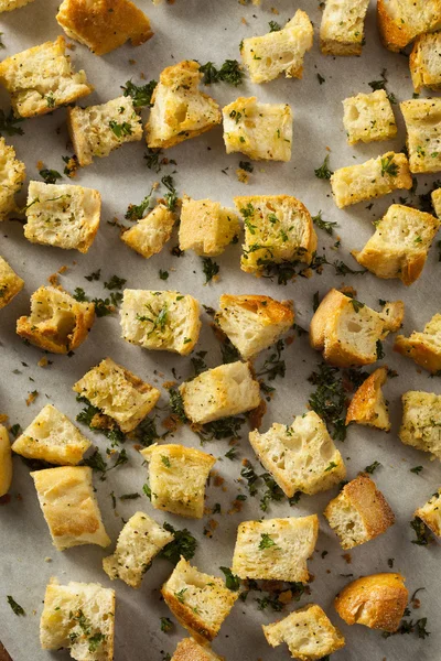 Fresh Homemade French Croutons — Stock Photo, Image
