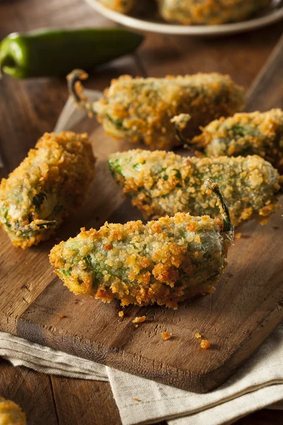 Homemade Breaded Jalapeno Poppers — Stock Photo, Image