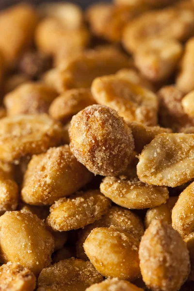 Hausgemachter Honig geröstete Erdnüsse — Stockfoto