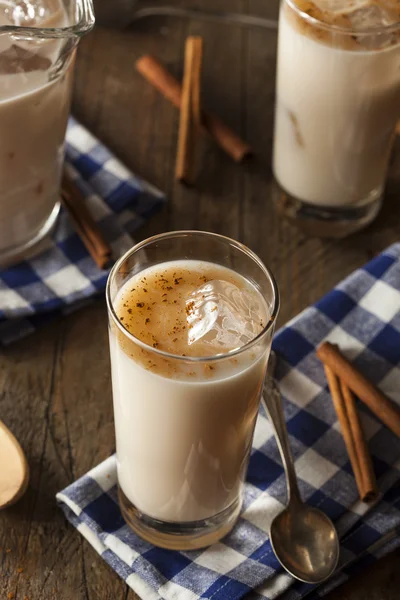 Hemgjord Horchata med kanel — Stockfoto