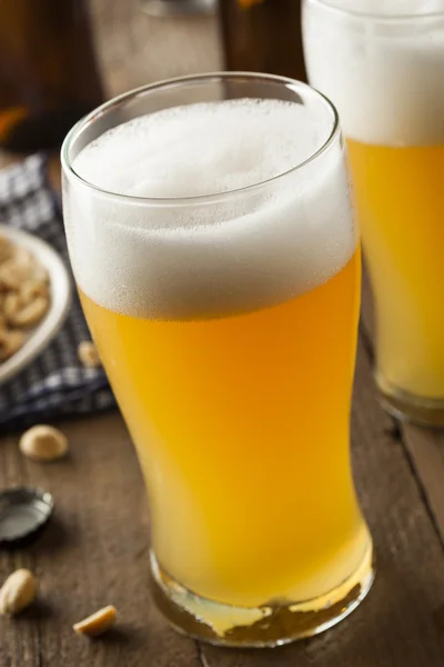 Resfreshing Golden Lager Beer — Stock Photo, Image