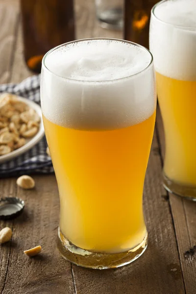 Resfreshing Golden Lager Beer — Stock Photo, Image