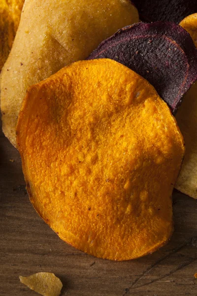 Healthy Homemade Vegetable Chips — Stock Photo, Image