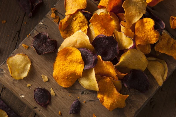 Hälsosam hemlagad vegetabiliska Chips — Stockfoto