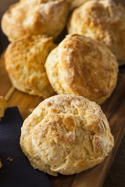 Homemade Flakey Buttermilk Biscuits — Stock Photo, Image