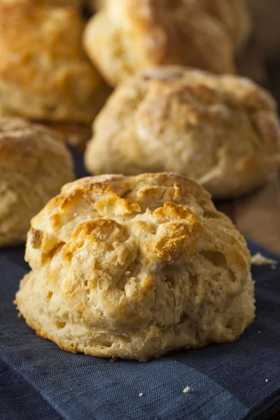 Homemade Flakey Buttermilk Biscuits — Stock Photo, Image