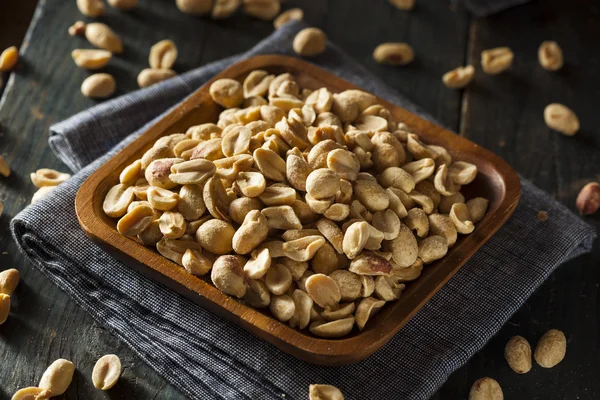 Organic Roasted Salty Peanuts — Stock Photo, Image