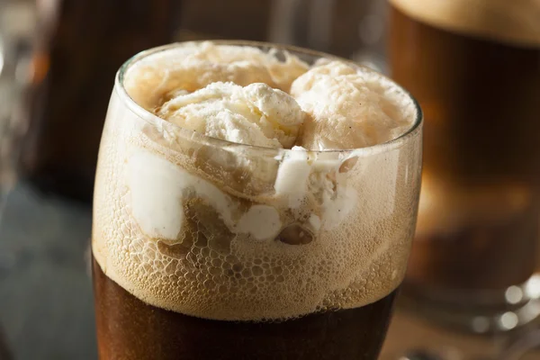 Congeladas cerveja Stout escura Float — Fotografia de Stock