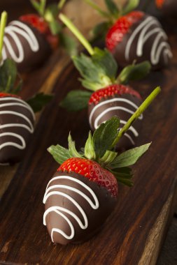 Homemade Chocolate Dipped Strawberries clipart