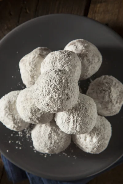 Hoyos caseros de rosquillas azucaradas — Foto de Stock