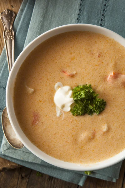 Soupe de bisque de homard maison — Photo