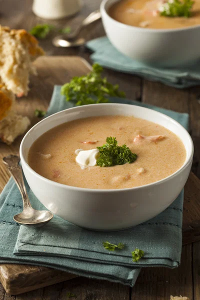 Homemade Lobster Bisque Soup — Stock Image Homemade Lobster Bisque Soup Stock Picture