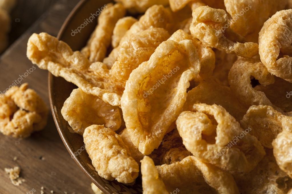 Homemade Fatty Pork Rinds Stock Photo by ©bhofack2 65929787