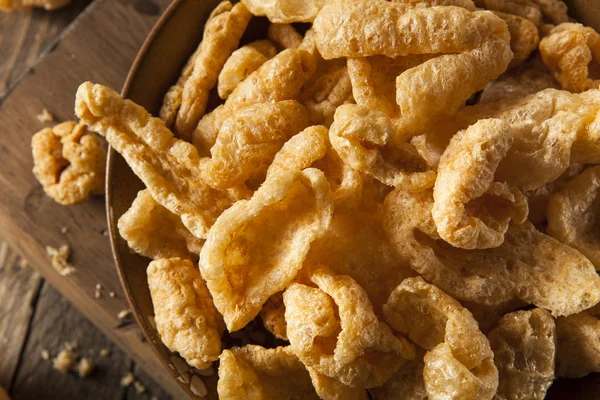 Homemade Fatty Pork Rinds — Stock Photo, Image