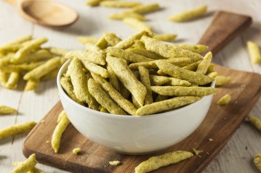 Sağlıklı organik Snap bezelye cips