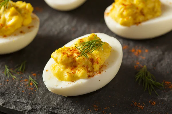 Homemade Spicy Deviled Eggs