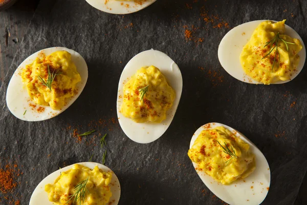 Homemade Spicy Deviled Eggs